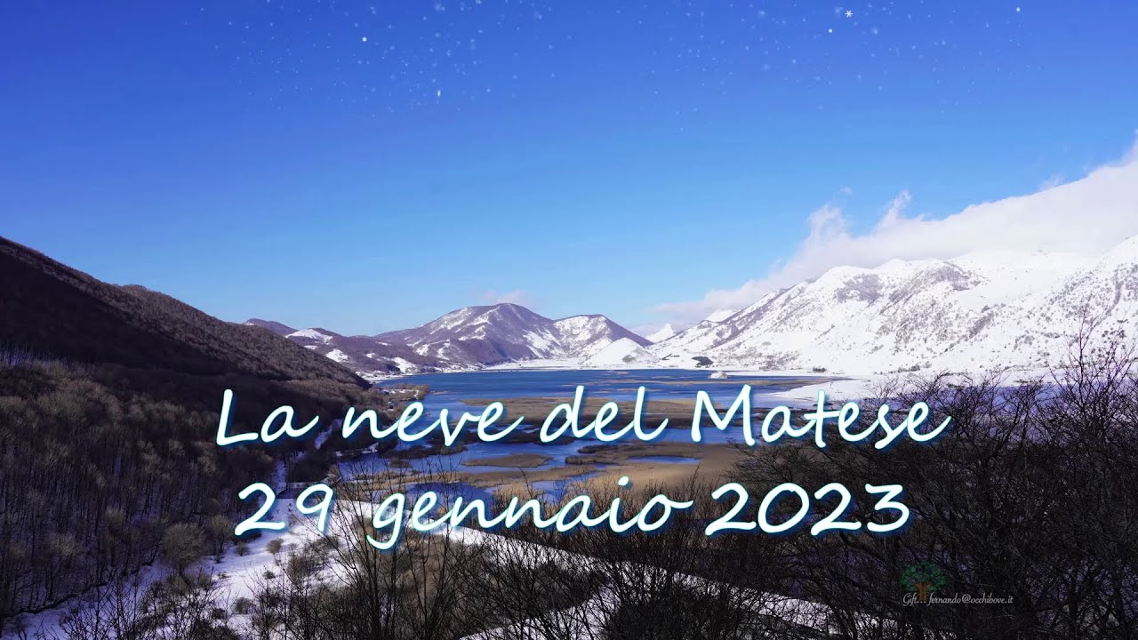 Matese 29jan23 - La neve del Matese : Risorsa inutilizzata
