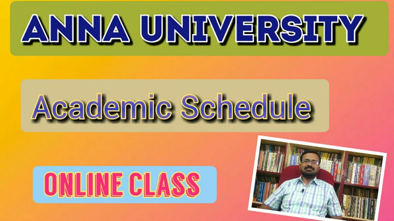 Anna university Nov dec 2020 academic schedule in detail