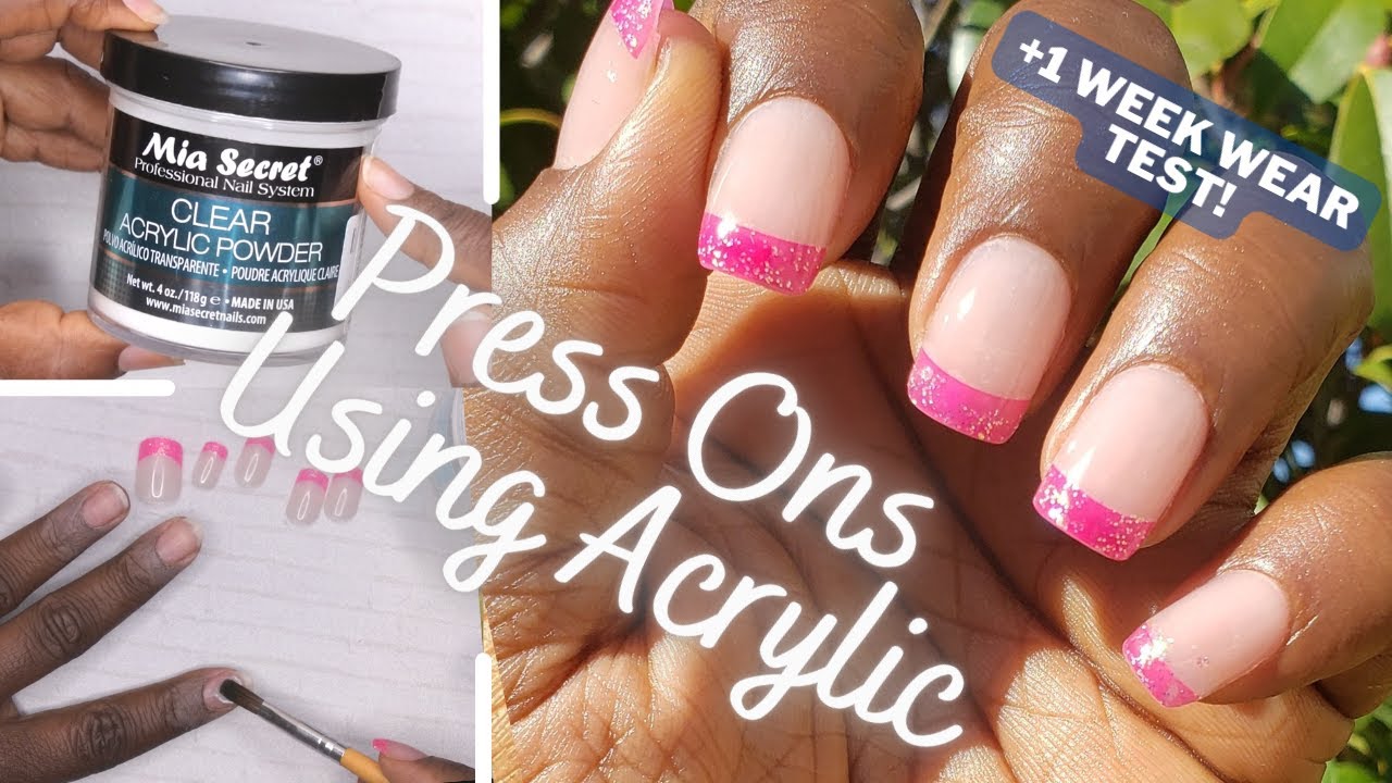How to Apply Press On Nails with Acrylic Powder | How to Make Press On Nails Look Natural |Nail Hack