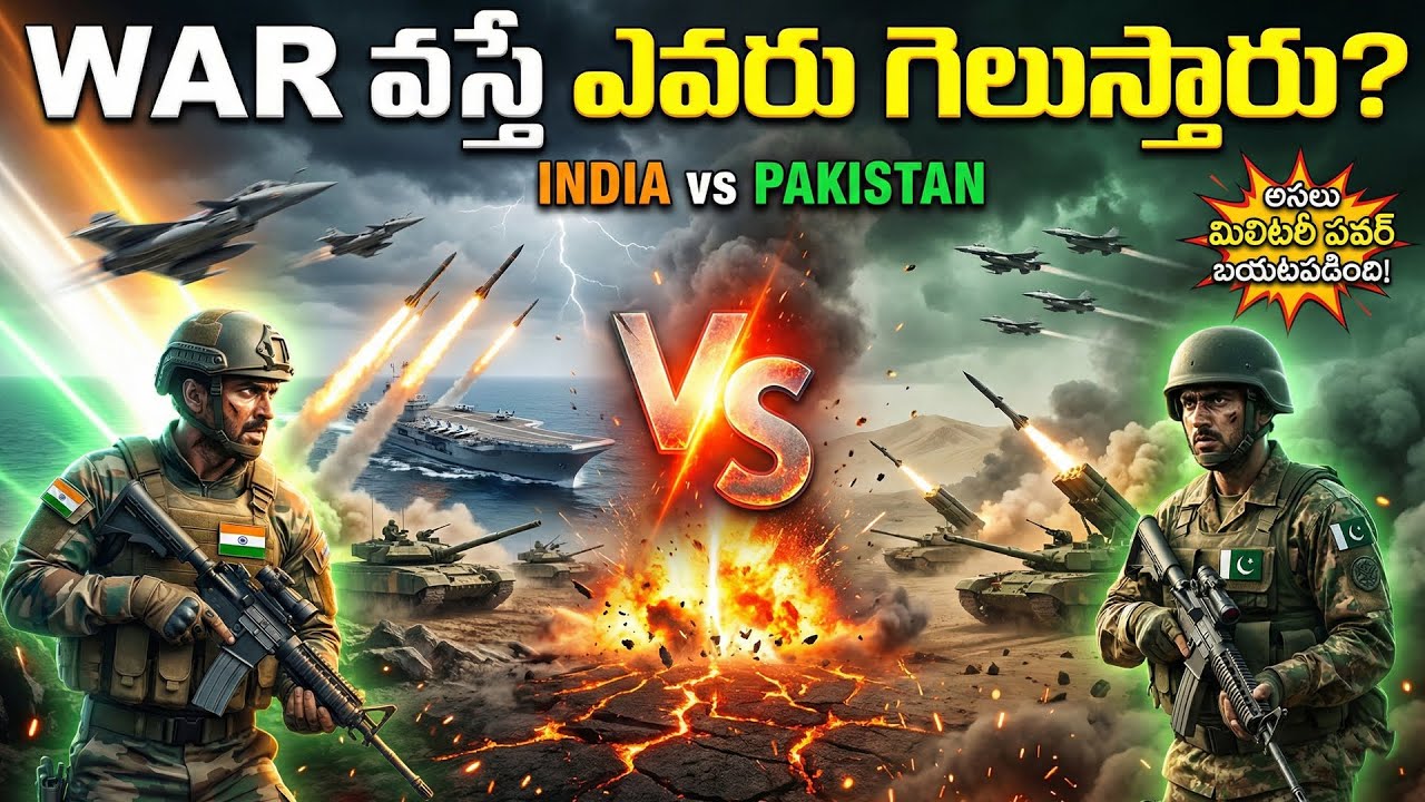 భారత్ vs పాకిస్తాన్: సైనిక శక్తి || India vs Pakistan Military Power 2025 || Telugu Vibes