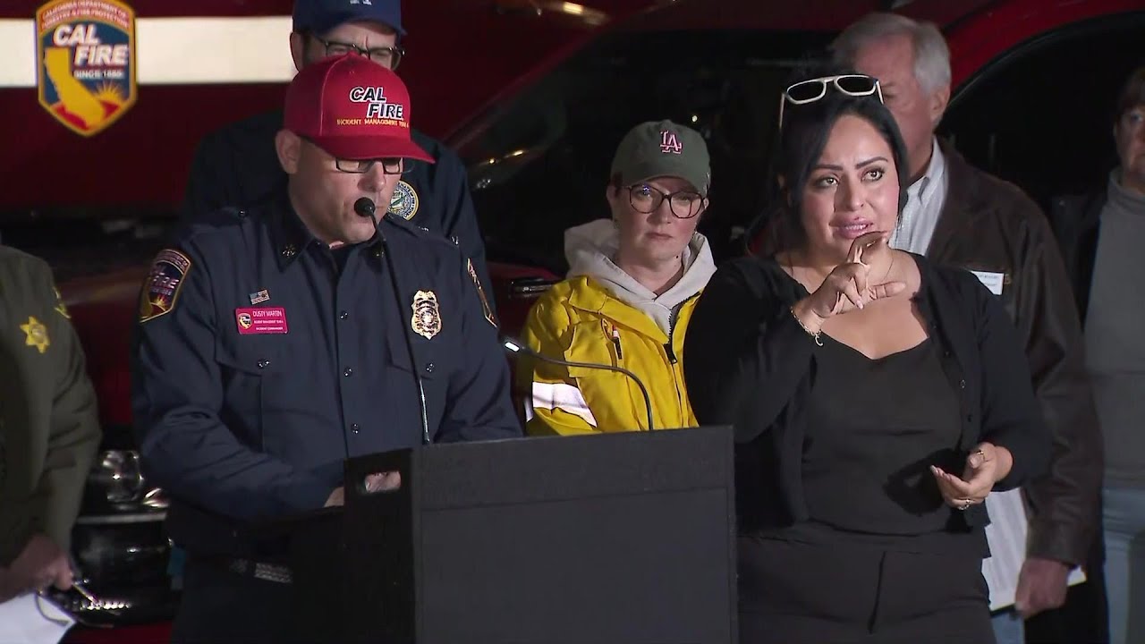L.A. County Fire officials provide update on Franklin Fire in Malibu