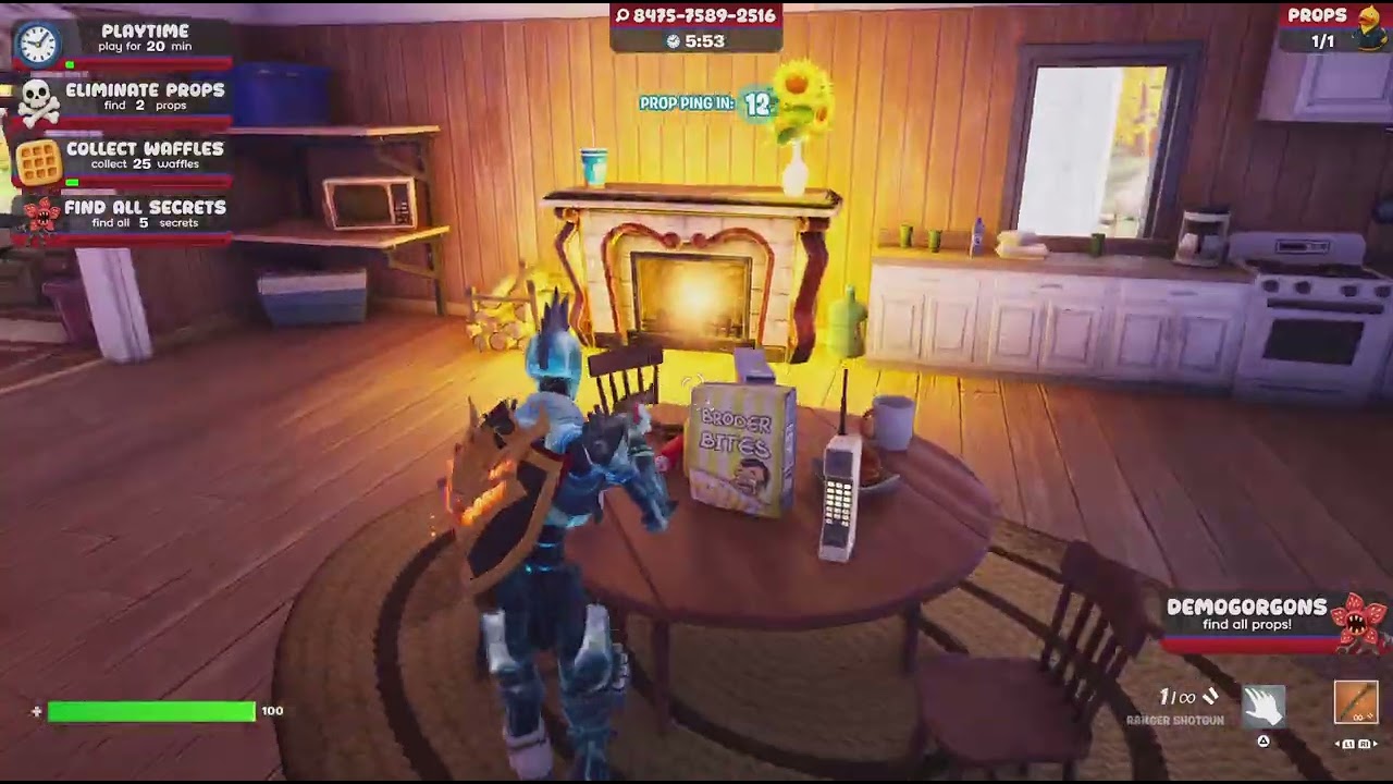 Playing prop hunt#fortnite