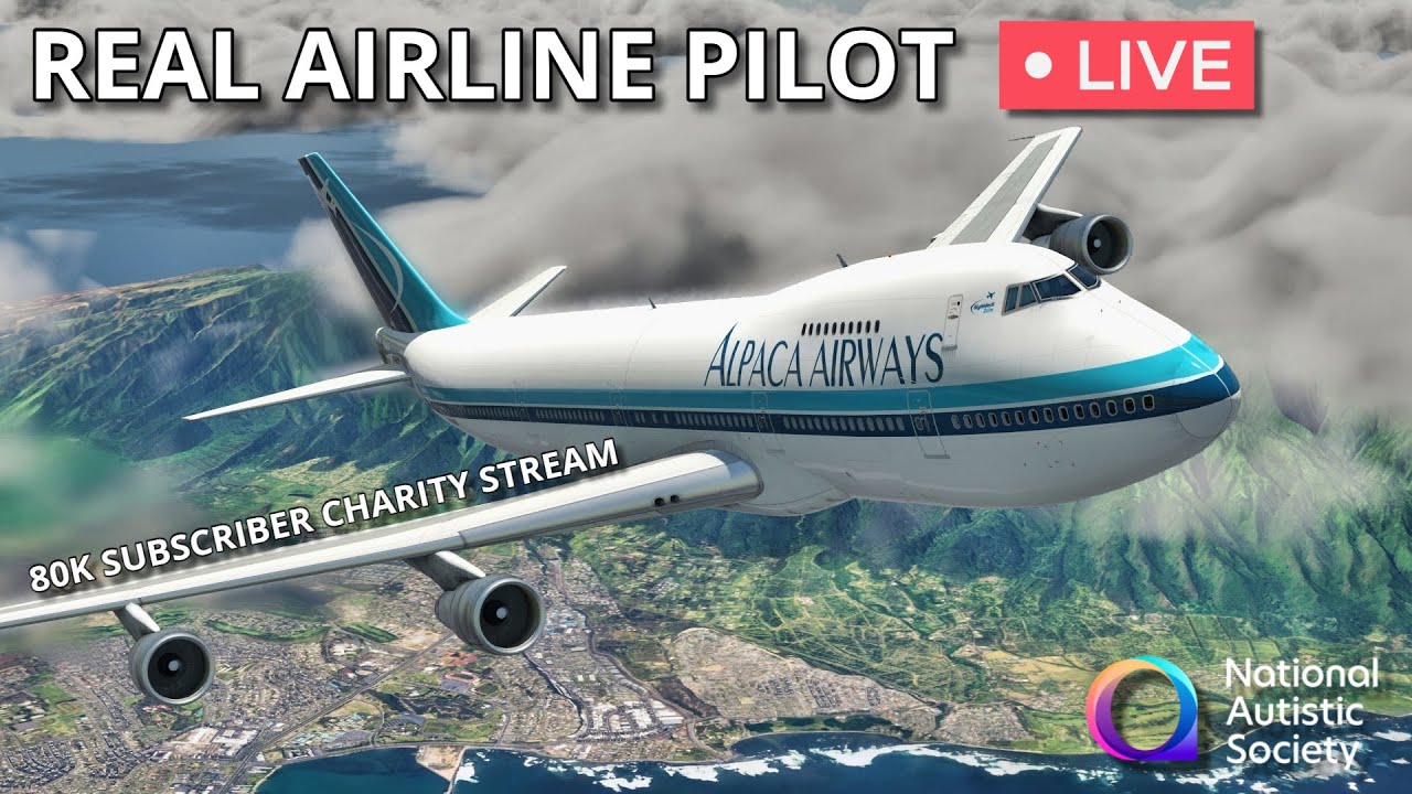 Flying the Felis 747-200 for the National Autistic Society | 80K Sub Charity Stream Special