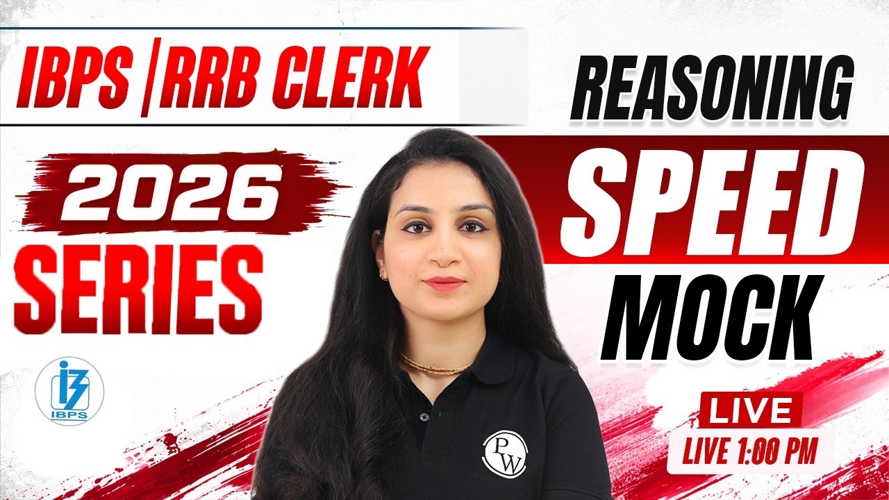 IBPS RRB Clerk 2026 | Reasoning Speed Mock | 2026 Series | by Shaifali Ma'am