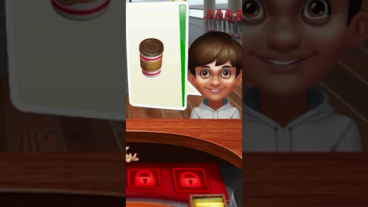 What Players See When a Customer Orders Latte | Cooking fever game