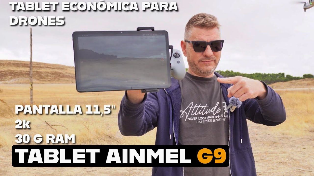 Tablet Barata para DRONES | AINMEL G9 -  Pantalla 11,5" 2K  y 30 GB de Ram Android 15
