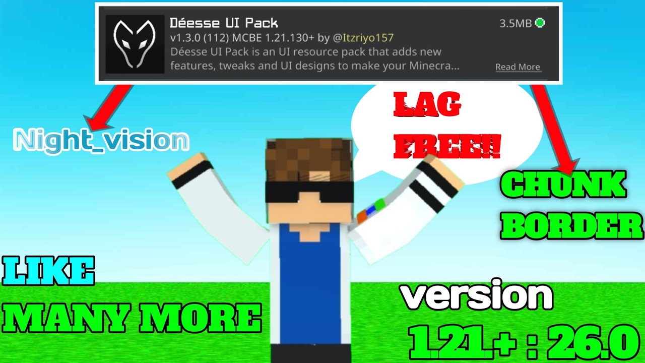 BEST MOD CLIENT FOR MINCRAFT PE 1.21.+  | LAG FREE | 2026 | MCPE 