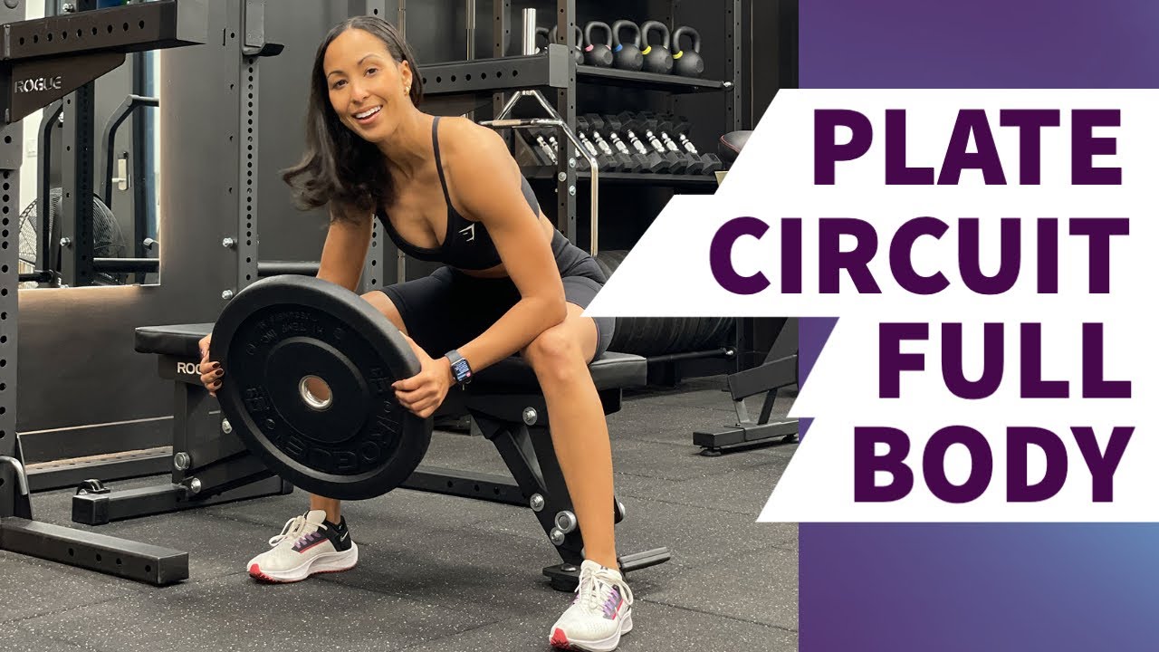FULL BODY PLATE WORKOUT // 15 MINS!