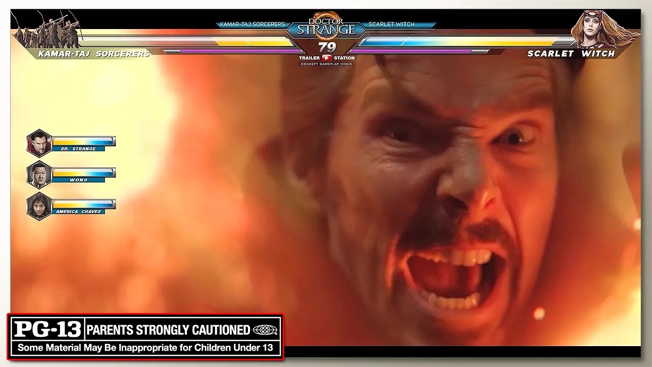 Kamar-Taj Sorcerers vs Scarlet Witch with Healthbars