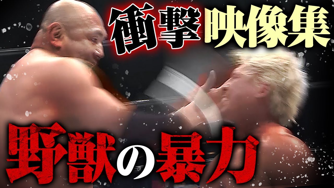 〇す気か!?野獣の暴力 衝撃映像集。殺気立つ野獣は制御不能、GHCヘビー清宮海斗vs藤田和之は10.30有明ABEMA無料生中継！野獣 藤田の生態にまつきりなが迫る！｜プロレスリング・ノア