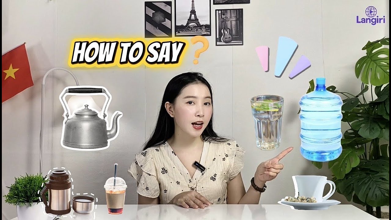 Drinks and Drinkware in Vietnamese | Ly, Tách, Bình Nước, Ấm Nước | Beginner Lesson