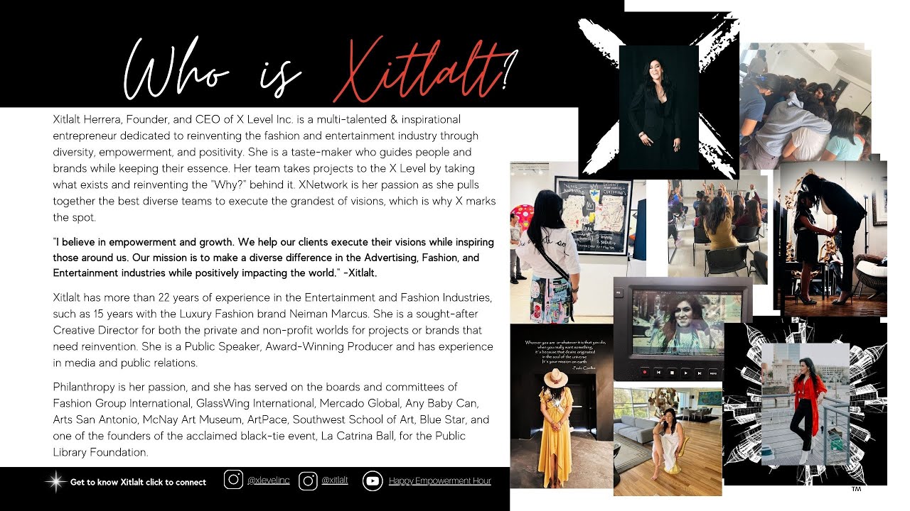 X Level Inc founded by Xitlalt a purpose driven woman on a mission