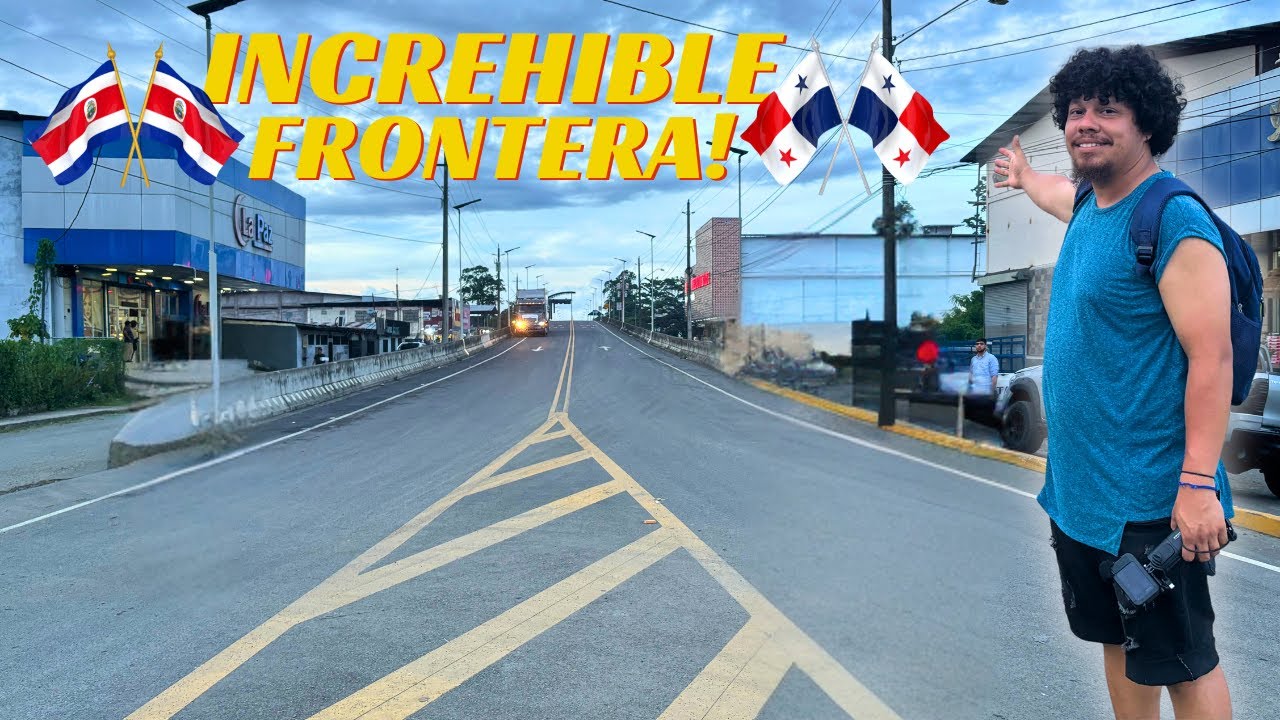 ASI se CRUZA la FRONTERA en SIXAOLA DE COSTA RICA🇨🇷a PANAMA🇵🇦 por el puente BINACIONAL🌁
