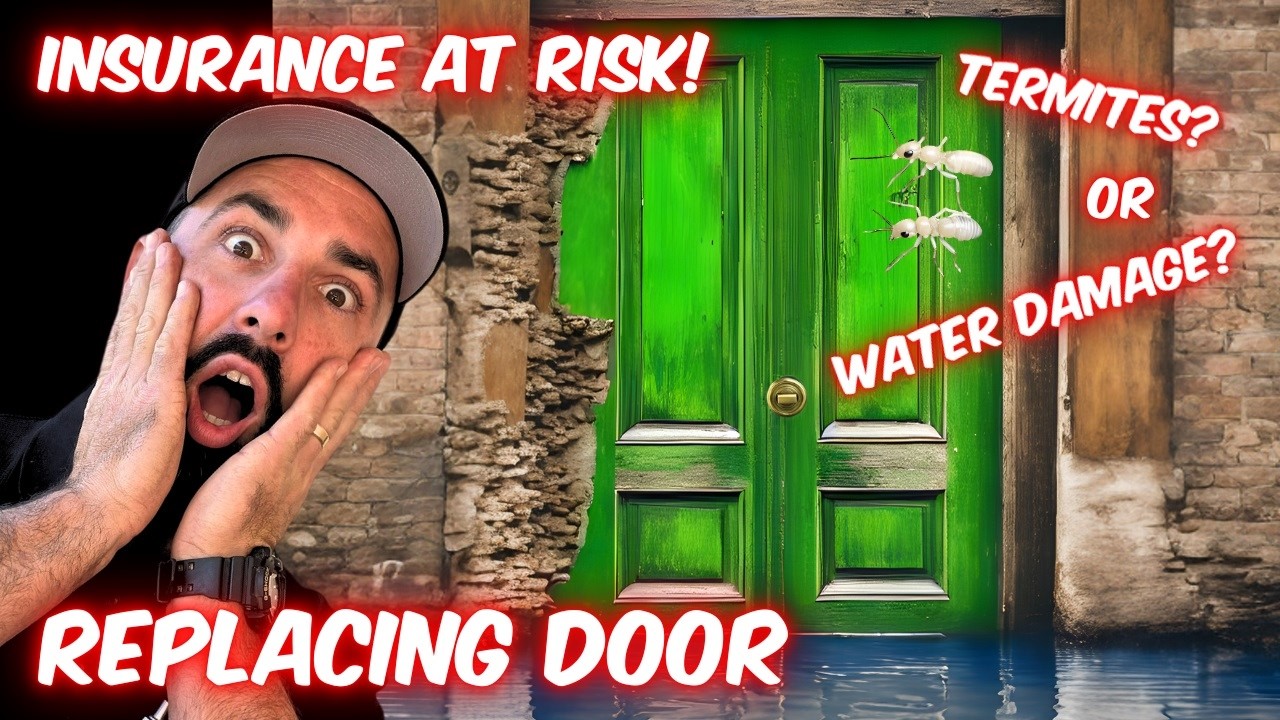 Carpenter Replacing Entry Door | Insurance At Risk!