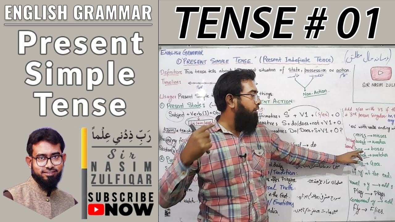 Present Simple Tense | Tense#01 | English Grammar | Sir Nasim Zulfiqar