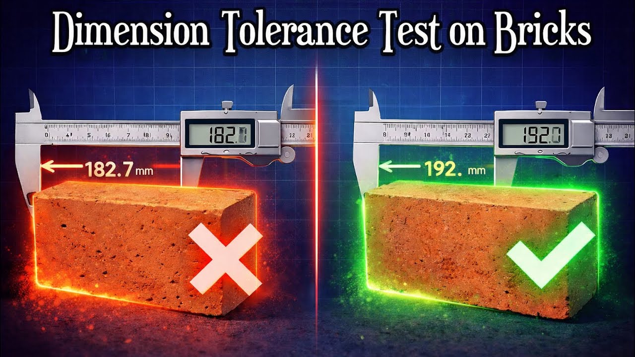 How to perform Dimension Tolerance Test on Bricks? // Tolerance Test on Bricks //