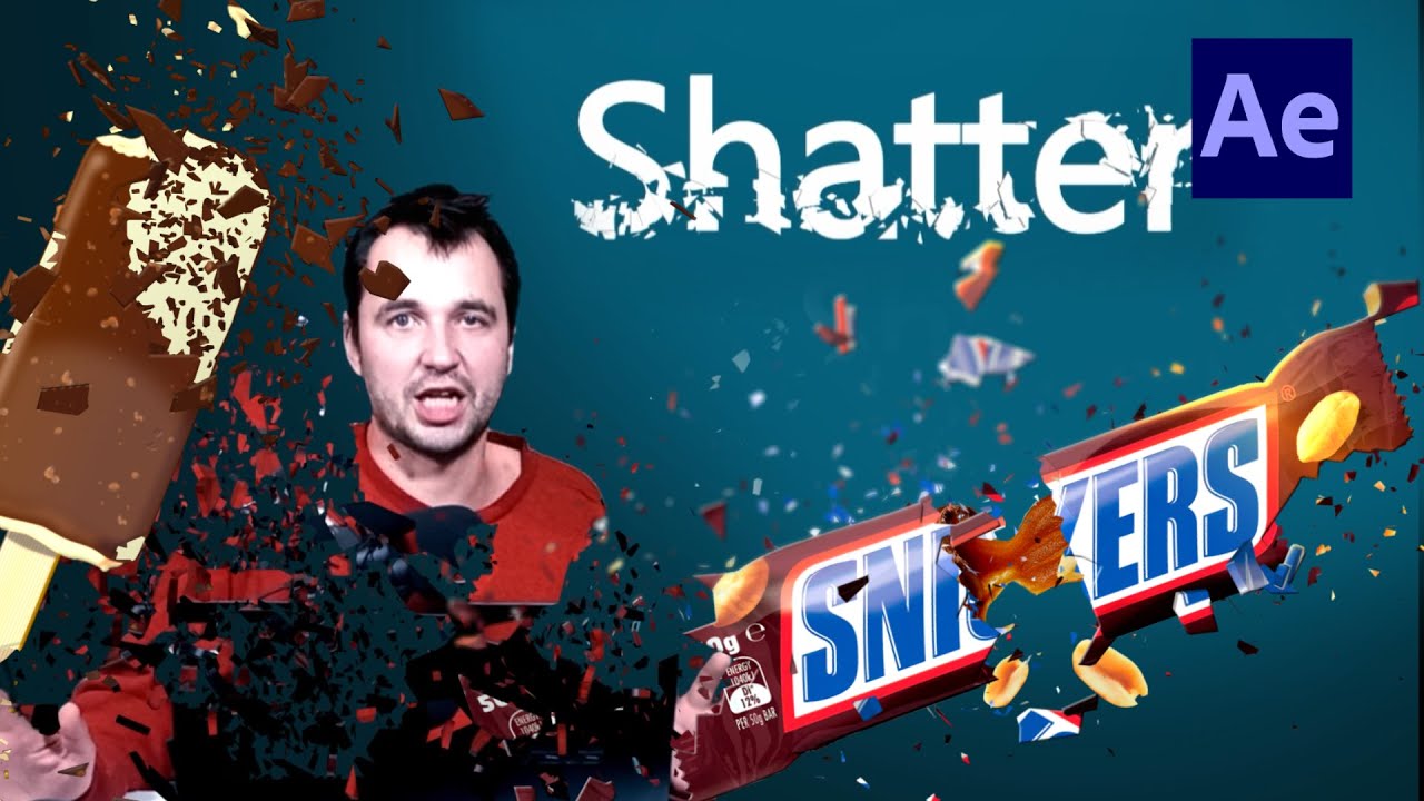 6.2. Эффект Shatter в After Effects.