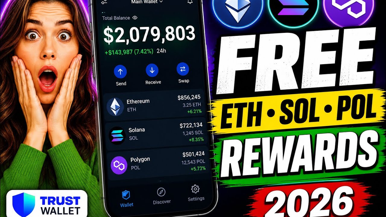 FREE ETH, SOLANA & POLYGON Mining App 😲💰 | Claim Rewards (2026) 🚀