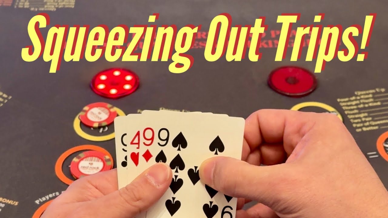 Squeezing Out Trips in 4 Card Poker At Red Rock Vegas The Winning Continues!