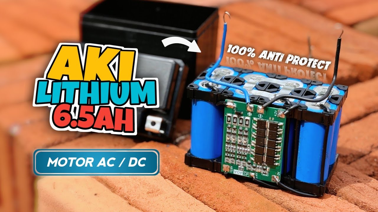 Merakit aki Lithium dari baterai LiFePo4 26650 anti protect bisa untuk semua motor