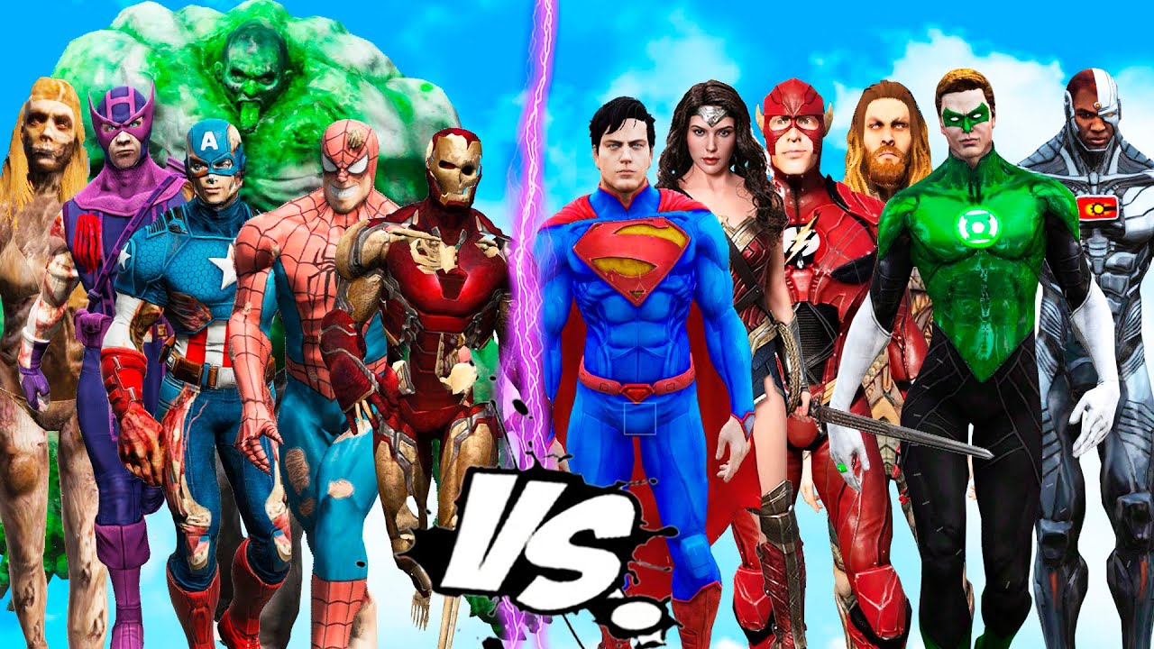 The AVENGERS Zombie VS Justice League - Epic Superheroes Battle (Zombie Spider-man, Hulk Zombie)