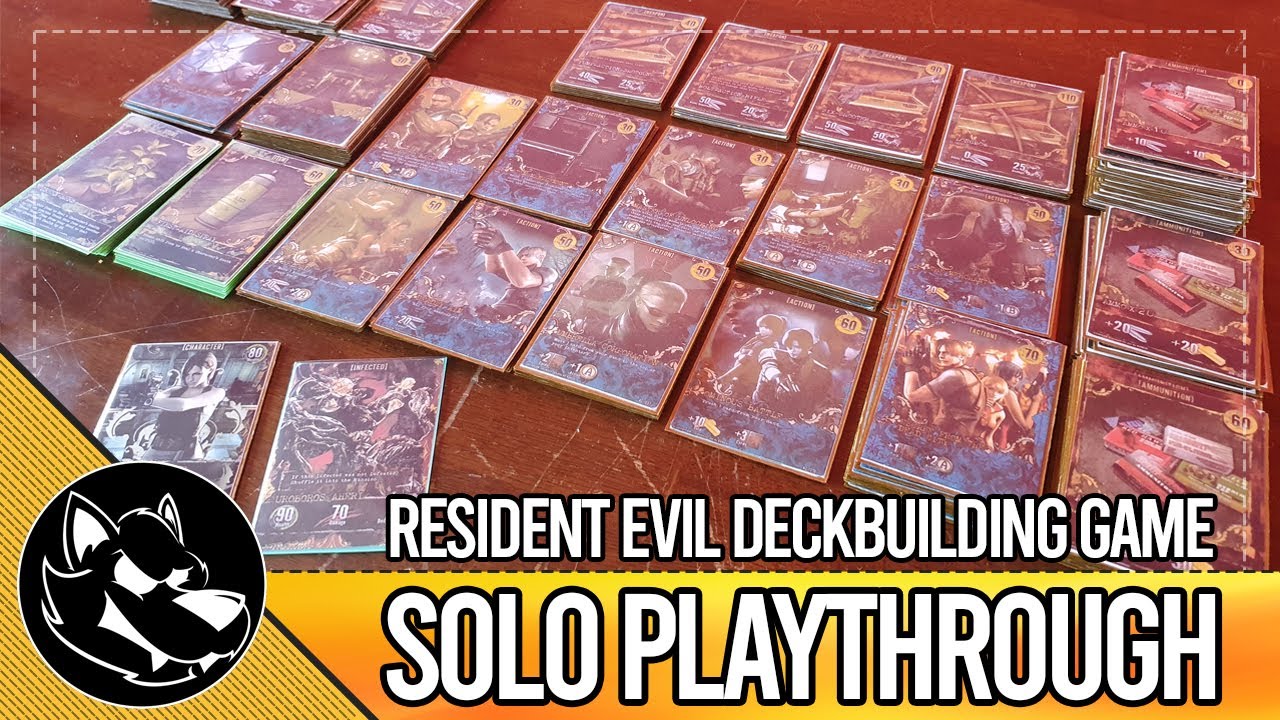 Resident Evil Deck Building Game | Solo Playthrough and Review | Jill