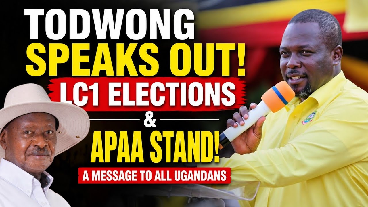 BREAKING: Richard Todwong Reveals NRM's Position on Apaa and LC1 Elections. 