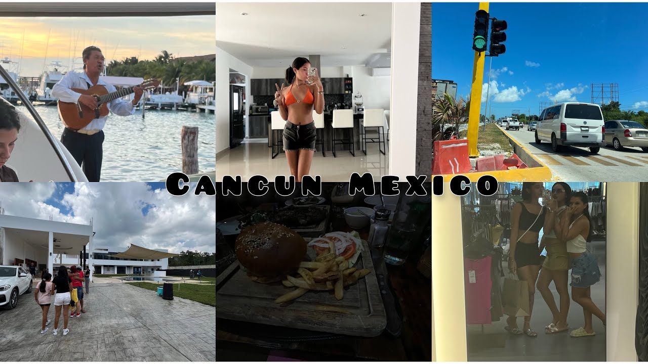 VLOG : Cancun Mexico (airport , restaurant, shopping &etc)