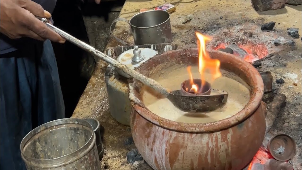 तंदूरी चाय बनाने वाला वीडियो #chai #tealovers #tandoorichai