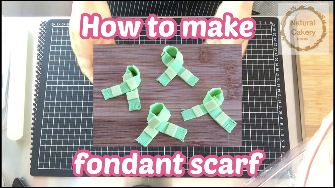 How to make fondant scarf