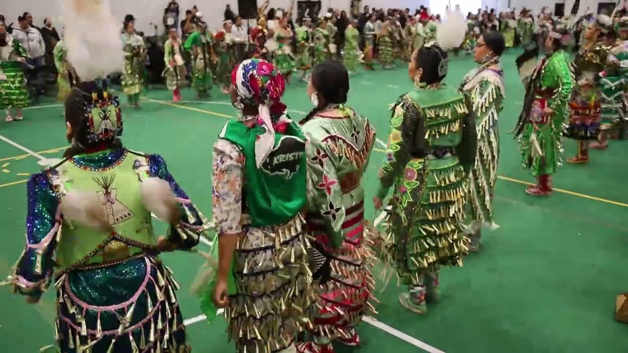 Lead By Example Powwow 2023, Championship Sunday... Green Jingle Dress Special...