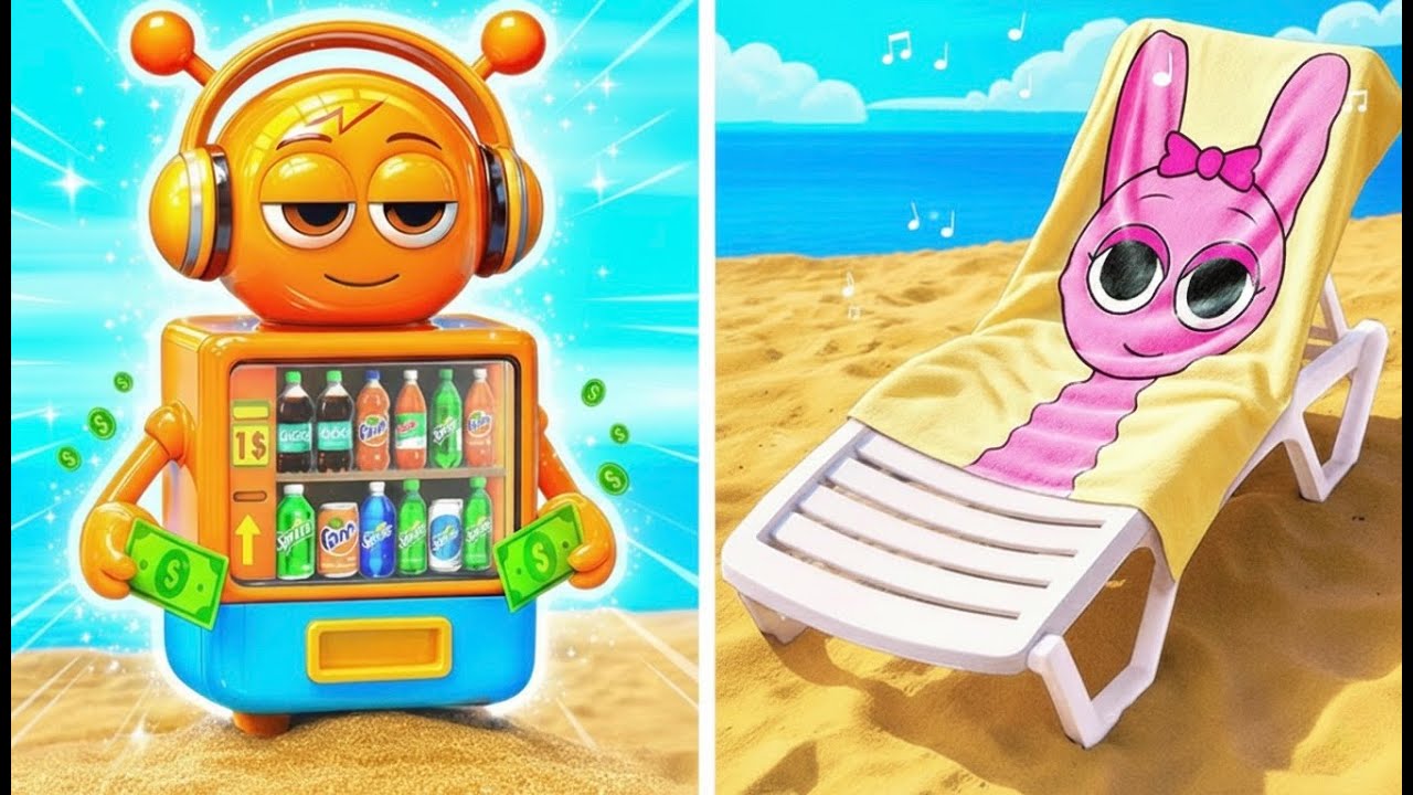 🏖️ Máquina do Oren na Praia?! ☀️ *Gadgets & DIYs Perfeitos para o Verão*