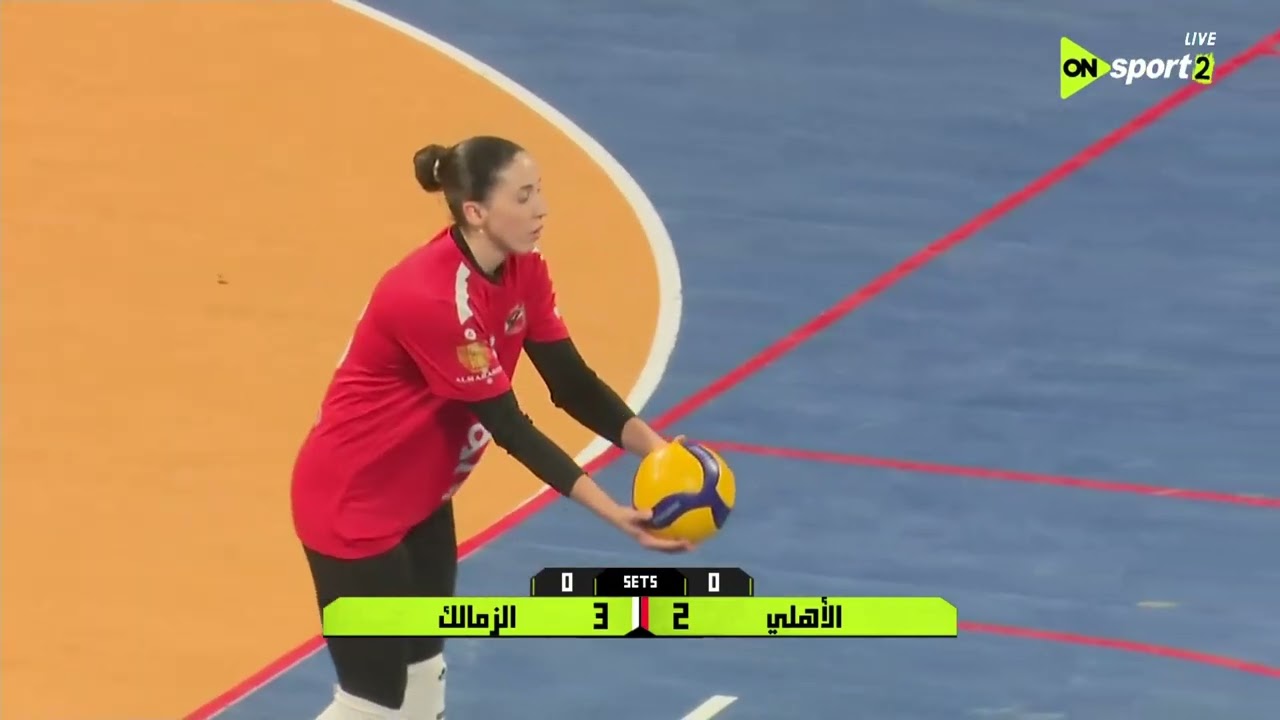 مباراة الأهلي والزمالك في دوري المرتبط للكرة الطائرة - سيدات