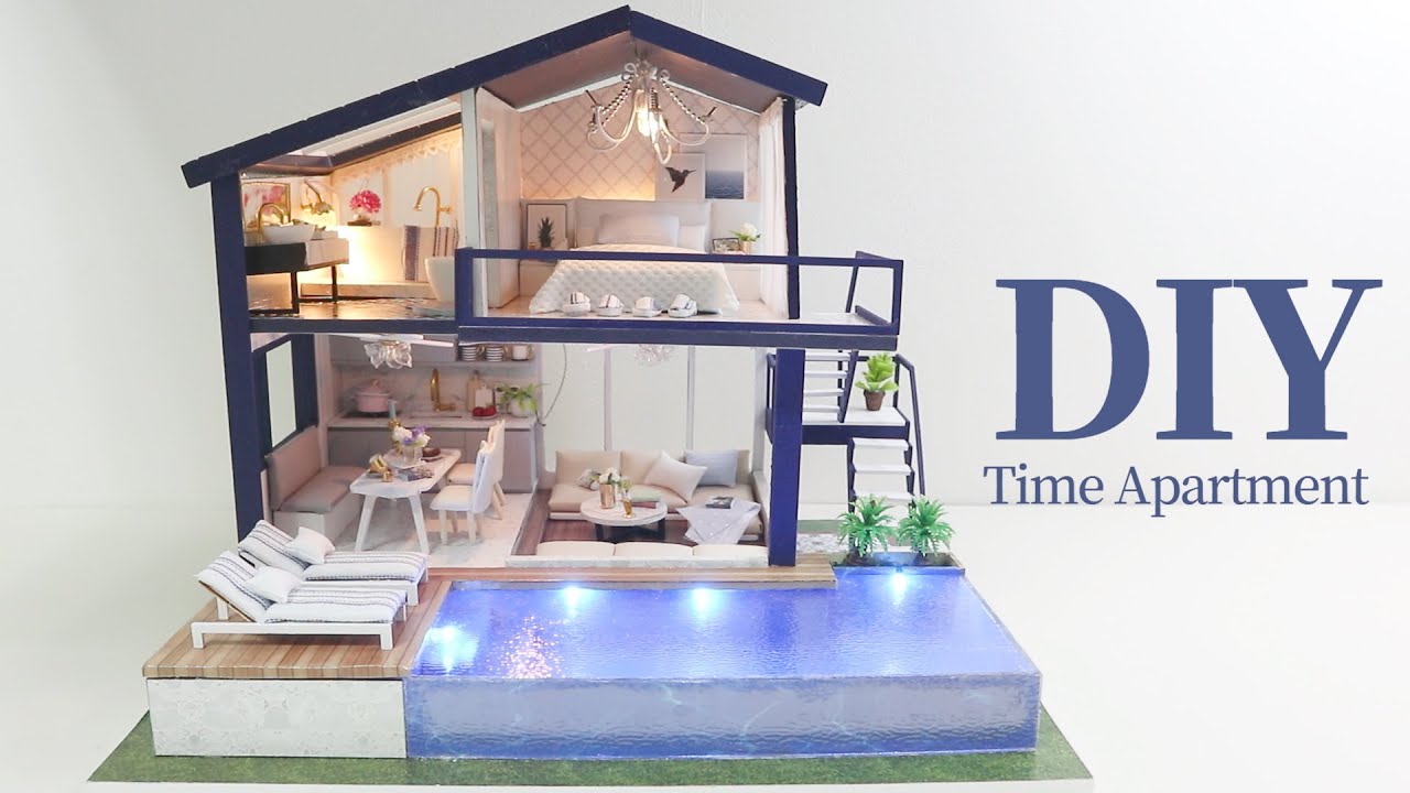 DIY miniature house kit :: Time Apartment :: 타임 아파트 :: 미니어쳐 하우스 :: ミニチュアハウス