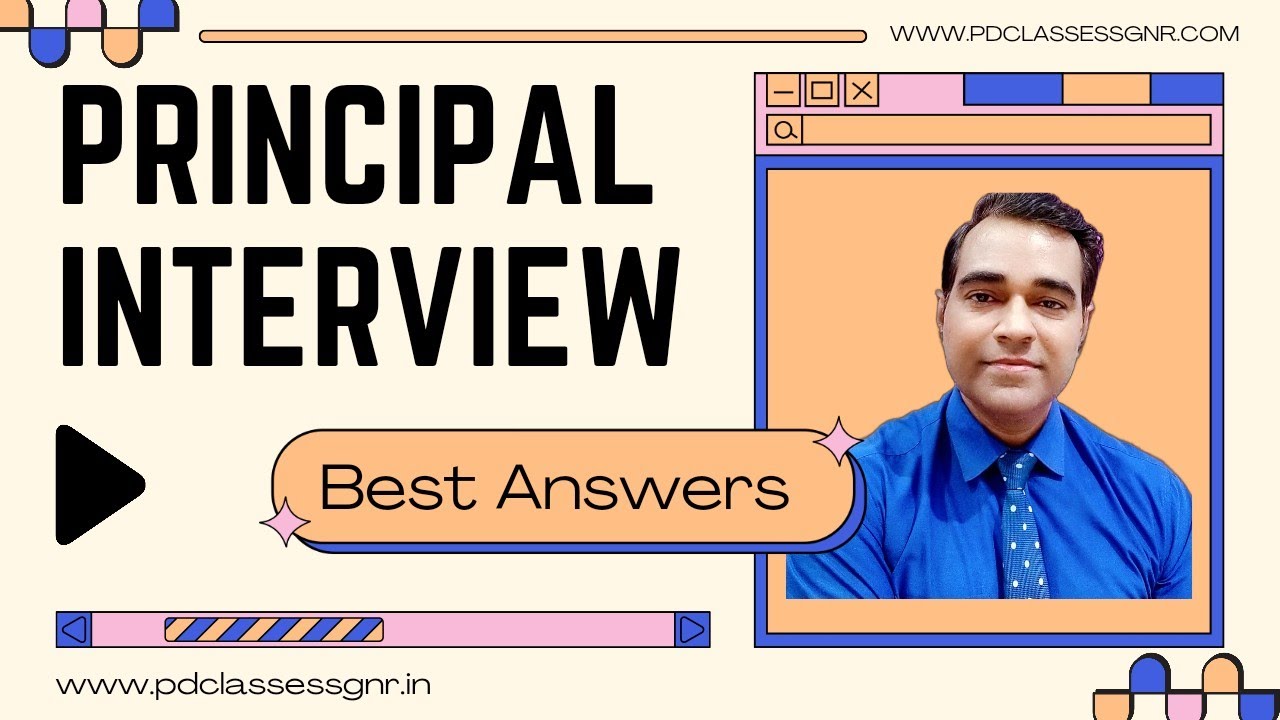 Principal interview questions and answers | How to prepare for a principal interview l PD Classes