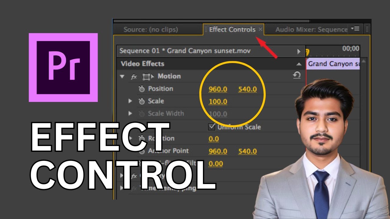Premiere Pro में Effects Control Panel का use कैसे करे | Tutorial 16 | Full Video In Hindi |
