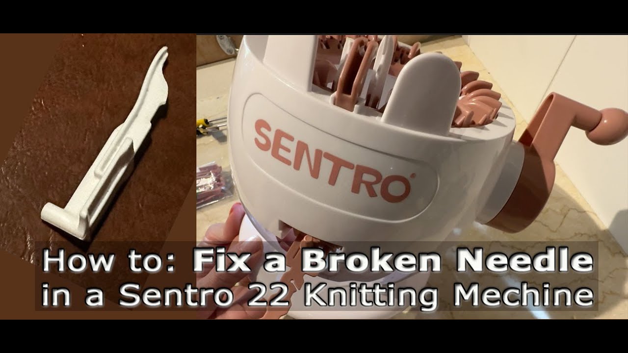 Fix a Broken Needle in a Sentro 22 Sock Knitting Machine