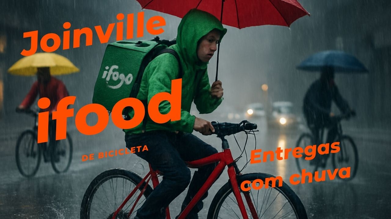 #ifood entrega com muita chuva em #Joinville 29/01