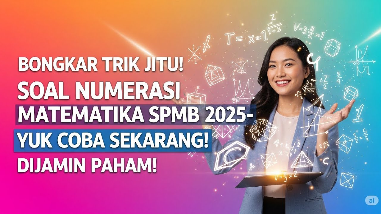 Bongkar Trik Jitu! Soal Numerasi Matematika SPMB 2025 Yuk Coba Sekarang ! Dijamin Paham!