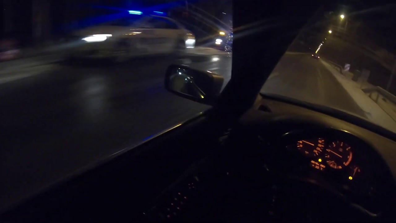 BMW E39 TOURING NIGHT WINTER DRIFT POV