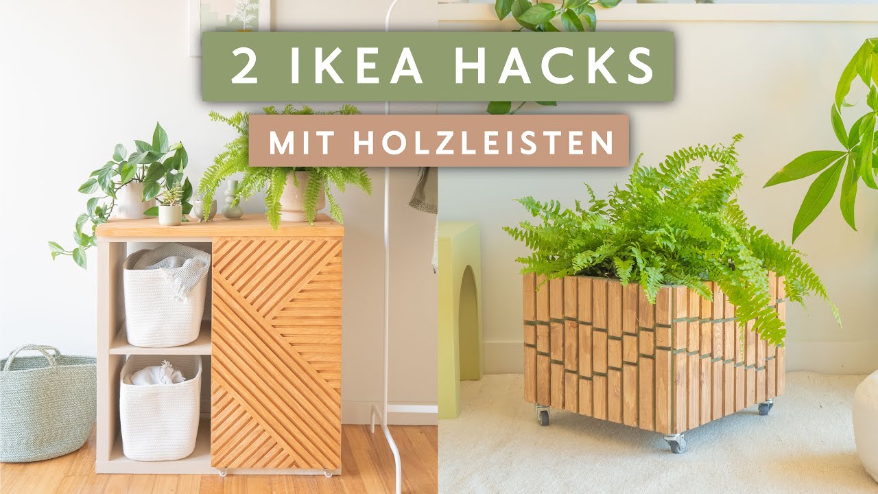 IKEA Hacks mit Holz: DIY Schiebetür für Kallax & Eket Upcycling