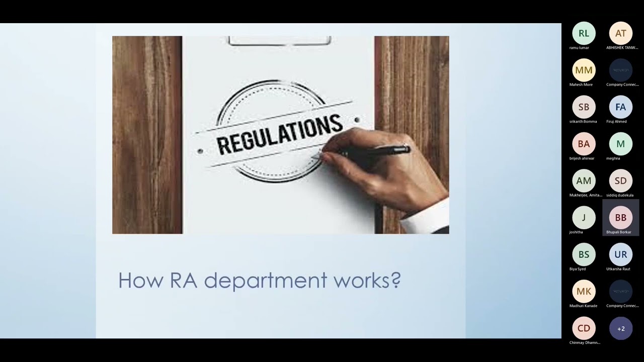 Drug Regulatory Affairs (DRA) Training and certification (Free Demo)