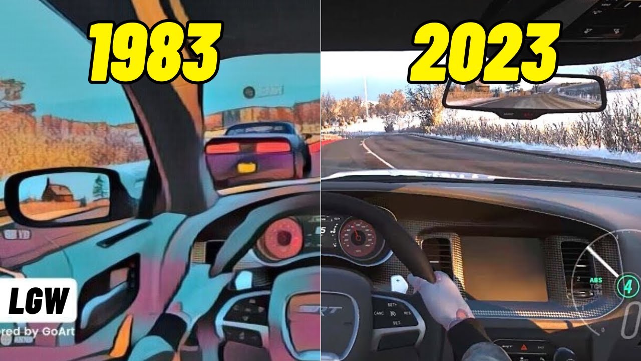 Cockpit View in 120 Different Driving Games (1983 to 2023)