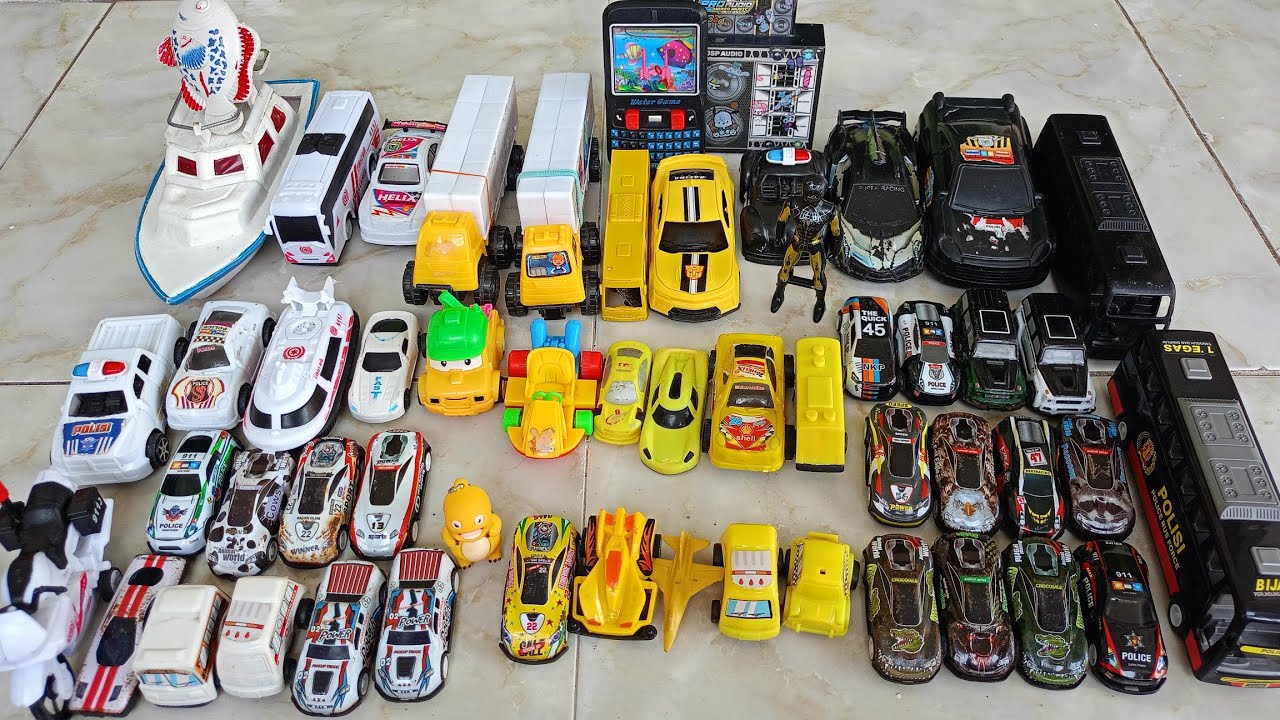 MELETUS BALON DAPAT HADIAH MAINAN BUS POLISI, KAPAL SPEED BOAT, TRUK,MOBIL AMBULANS, MOBIL BALAP DLL