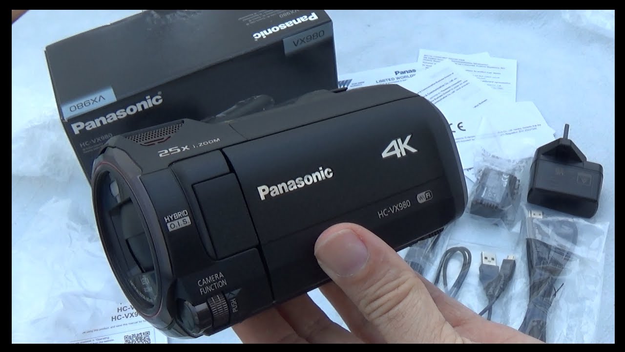 Panasonic HC VX980 4K Camcorder Unboxing
