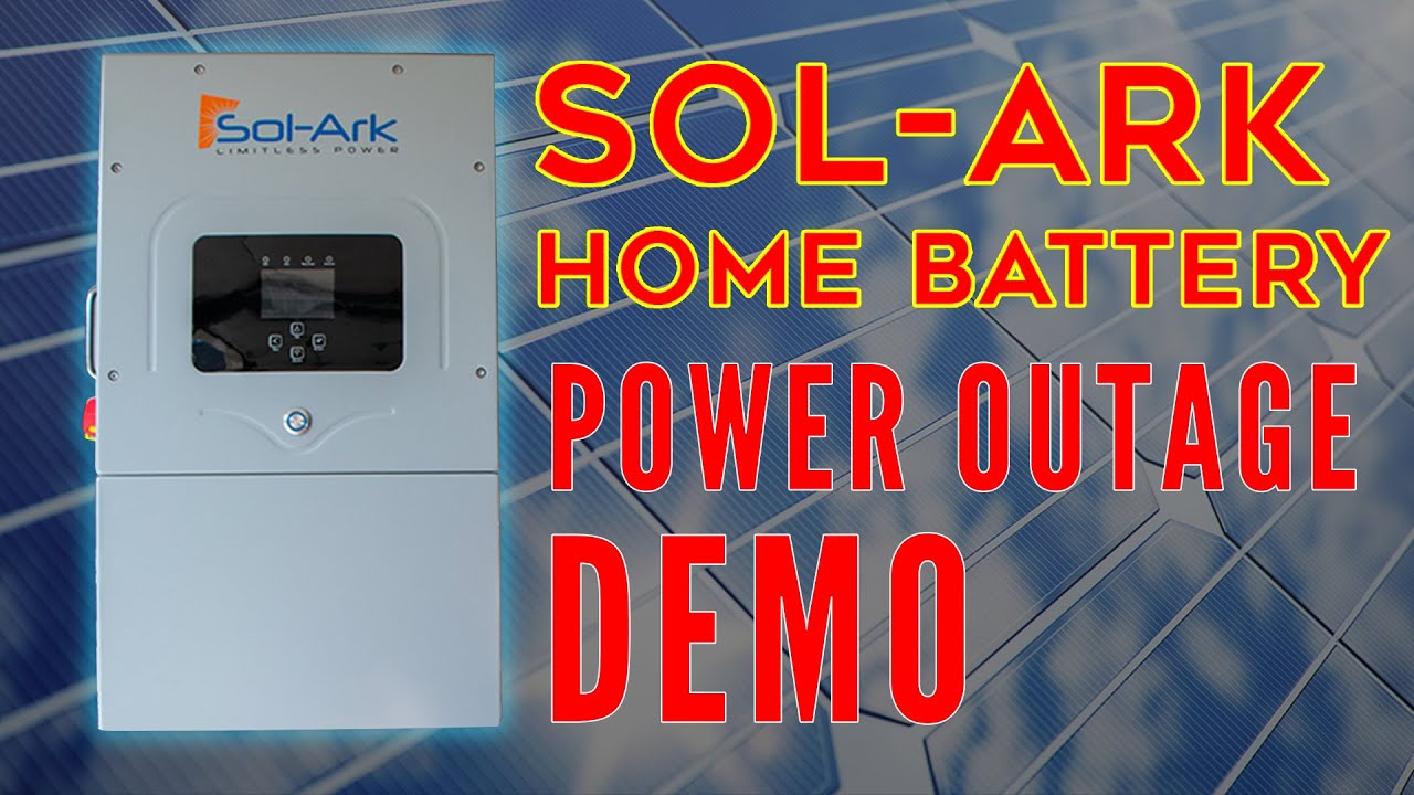 Whole Home Battery Backup System - Sol-Ark/Storz Power Outage Demo
