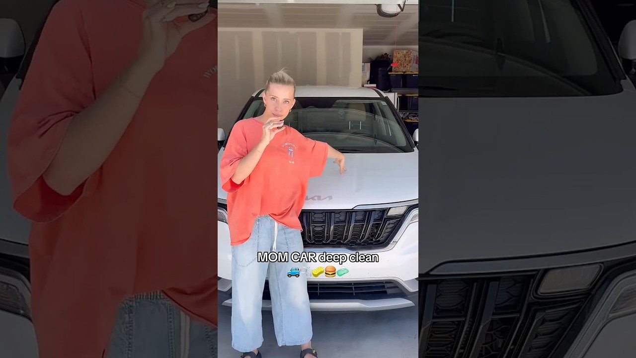 NOT THE CHEESBURGER😭 #mom #momlife #momtok #vlog #asmr #asmrsounds #asmrvideo #carcleaning #momcar
