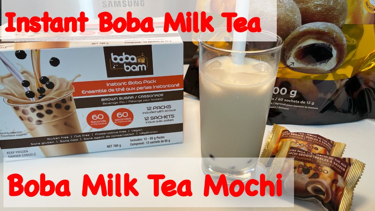 Boba Milk Tea Mochi and Instant Boba Milk Tea