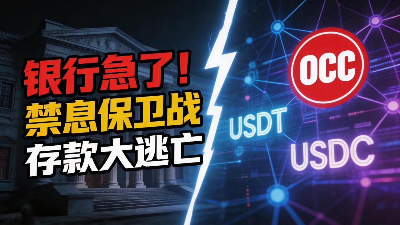 银行打响金融护城河保卫战？| OCC欲禁稳定币生息 | 加密与银行的终极对决 | Web3 深度观察
