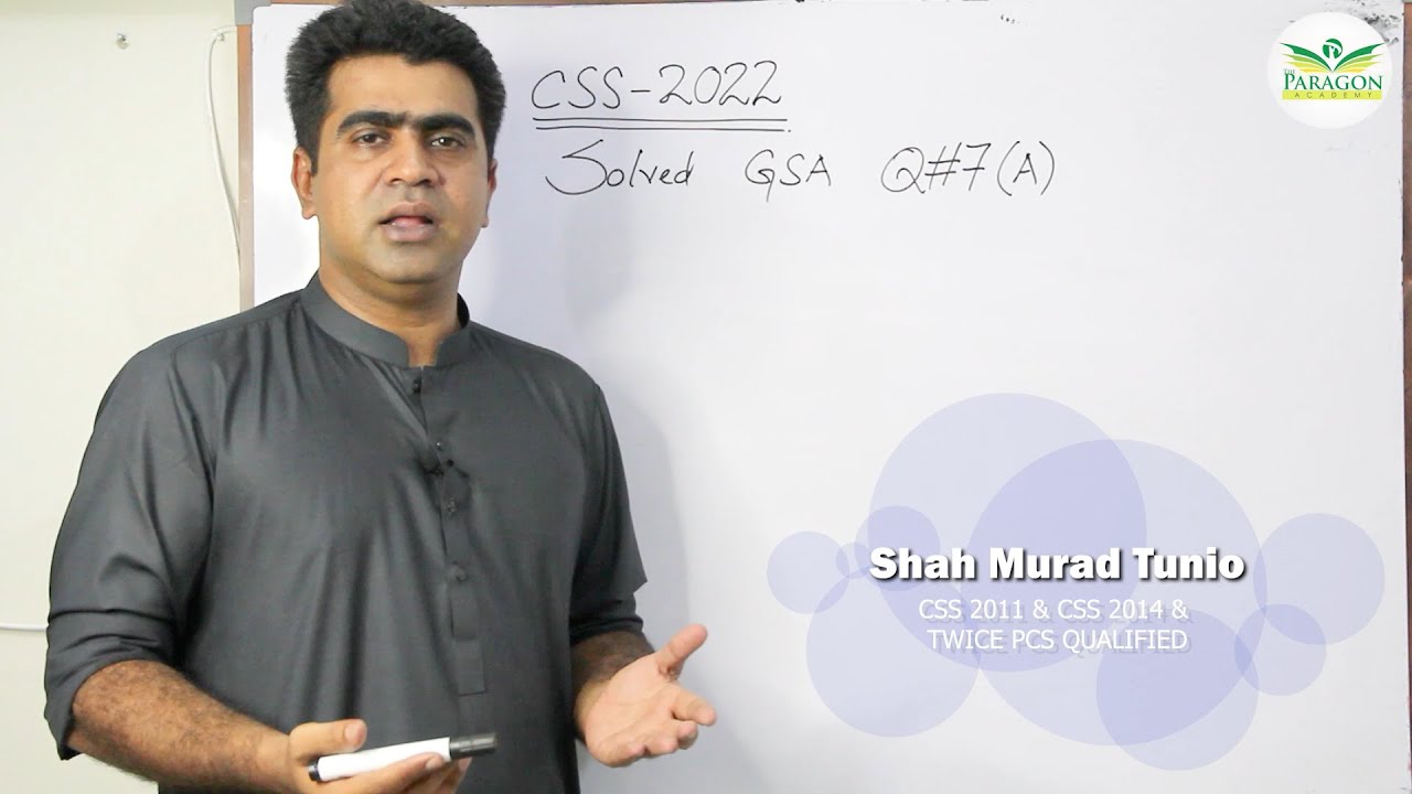 Solved css-2022 General Ability Question#7 Complete By Sir Shah Murad